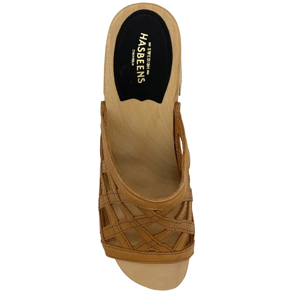Swedish Hasbeens Women's Basket Clog Nature - Medium - Picture 2 of 3